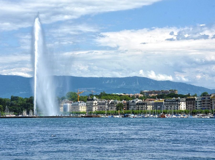 The Jet d’Eau on Lake Geneva